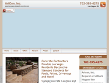 Tablet Screenshot of lasvegas-stamped-concrete.com